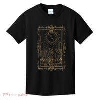 Goth Clothing Tarot Card The Moon Witchy Occult Clothes Kids T-Shirt thumb 0