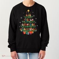 Guitar Christmas Tree Funny Merry Xmas Guitar Lover Player Gift Women's Sweatshirt thumb 0