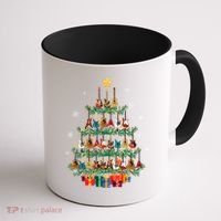 Guitar Christmas Tree Funny Merry Xmas Guitar Lover Player Gift Coffee Mug thumb 1