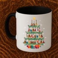 Guitar Christmas Tree Funny Merry Xmas Guitar Lover Player Gift Coffee Mug thumb 2