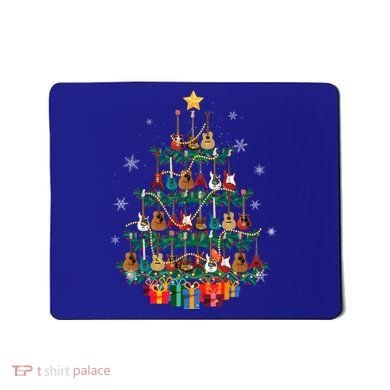 Guitar Christmas Tree Funny Merry Xmas Guitar Lover Player Gift Mousepad