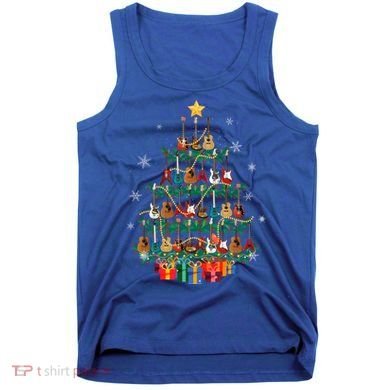 Guitar Christmas Tree Funny Merry Xmas Guitar Lover Player Gift Tank Top