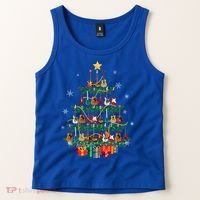 Guitar Christmas Tree Funny Merry Xmas Guitar Lover Player Gift Tank Top thumb 2