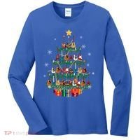 Guitar Christmas Tree Funny Merry Xmas Guitar Lover Player Gift Women's Long Sleeve Shirt thumb 0