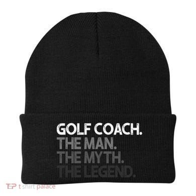Golf Coach The Myth Legend Gift Great Gift Beanie