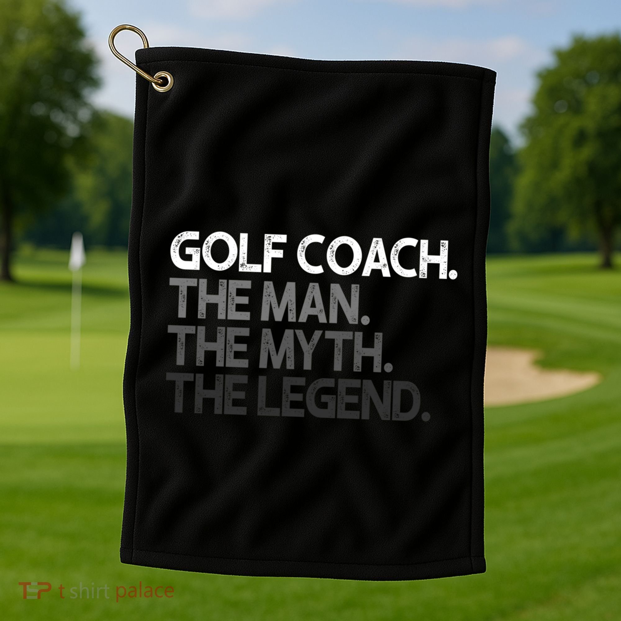 Golf Coach The Myth Legend Gift Great Gift Golf Towel