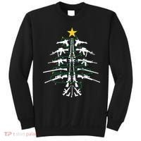 Guns Christmas Tree Xmas Veteran Sweatshirt thumb 0