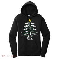 Guns Christmas Tree Xmas Veteran Women's Hoodie thumb 0