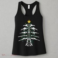 Guns Christmas Tree Xmas Veteran Women's Tank Top thumb 3