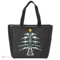 Guns Christmas Tree Xmas Veteran Tote Bag thumb 0