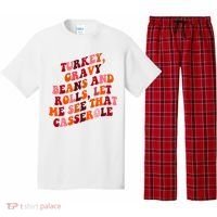 Groovy Cute Turkey Gravy Beans And Roll Thanksgiving Pajama Set thumb 0