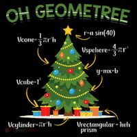 Geometree Christmas Tree Math Lover Mathematician Christmas Doggie Tank thumb 4