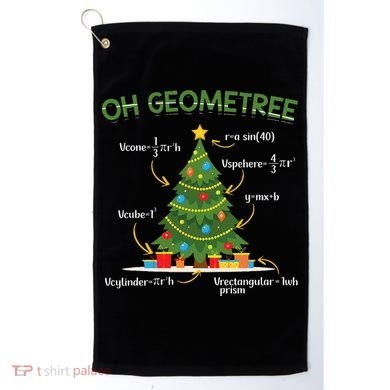 Geometree Christmas Tree Math Lover Mathematician Christmas Golf Towel