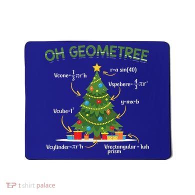 Geometree Christmas Tree Math Lover Mathematician Christmas Mousepad