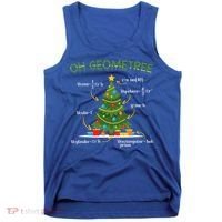 Geometree Christmas Tree Math Lover Mathematician Christmas Tank Top thumb 0