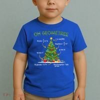 Geometree Christmas Tree Math Lover Mathematician Christmas Toddler T-Shirt thumb 2