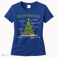 Geometree Christmas Tree Math Lover Mathematician Christmas Women's T-Shirt thumb 0