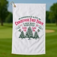 Griswold Christmas Tree Farm Holiday Christmas Party Golf Towel thumb 1