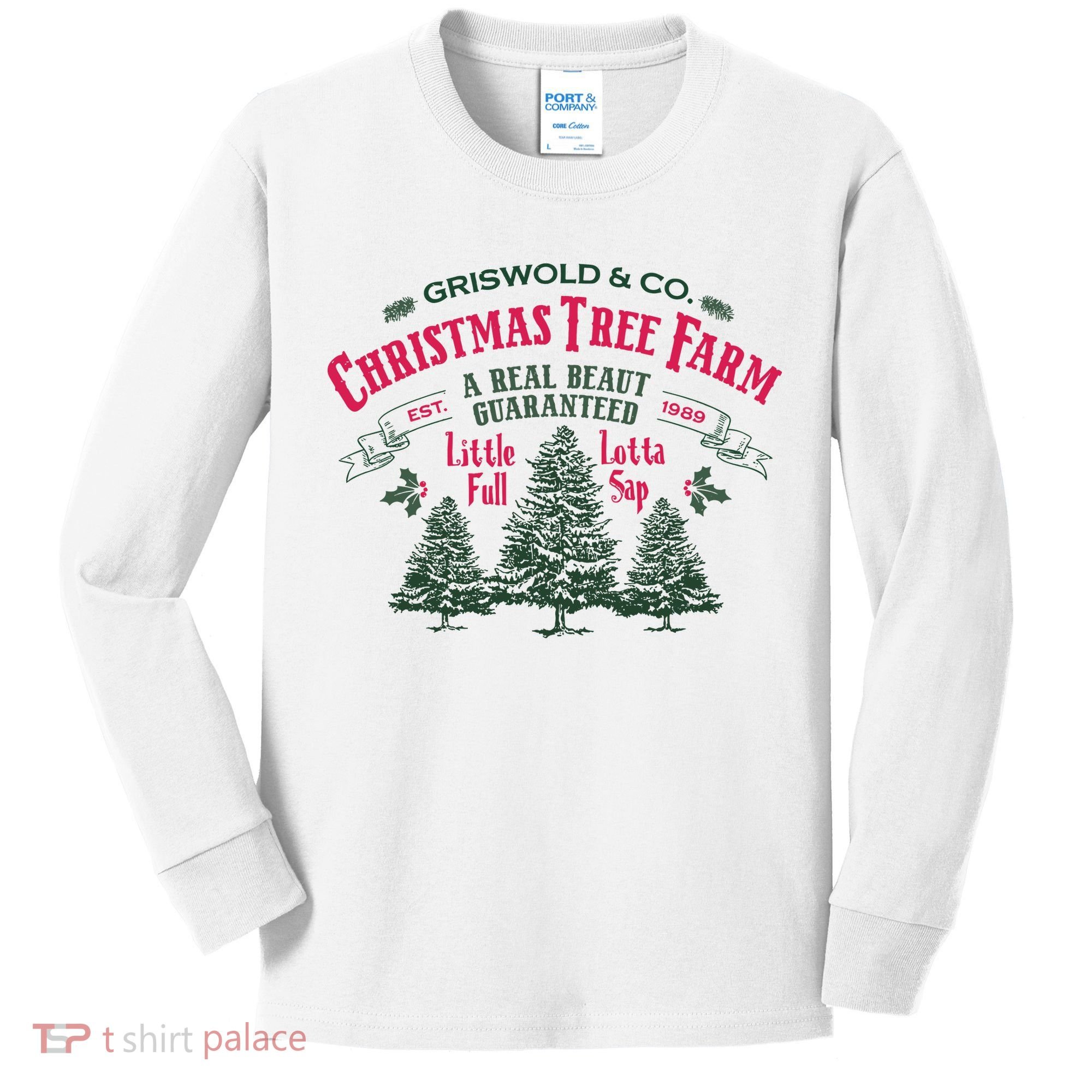 Griswold Christmas Tree Farm Holiday Christmas Party Kids Long Sleeve Shirt