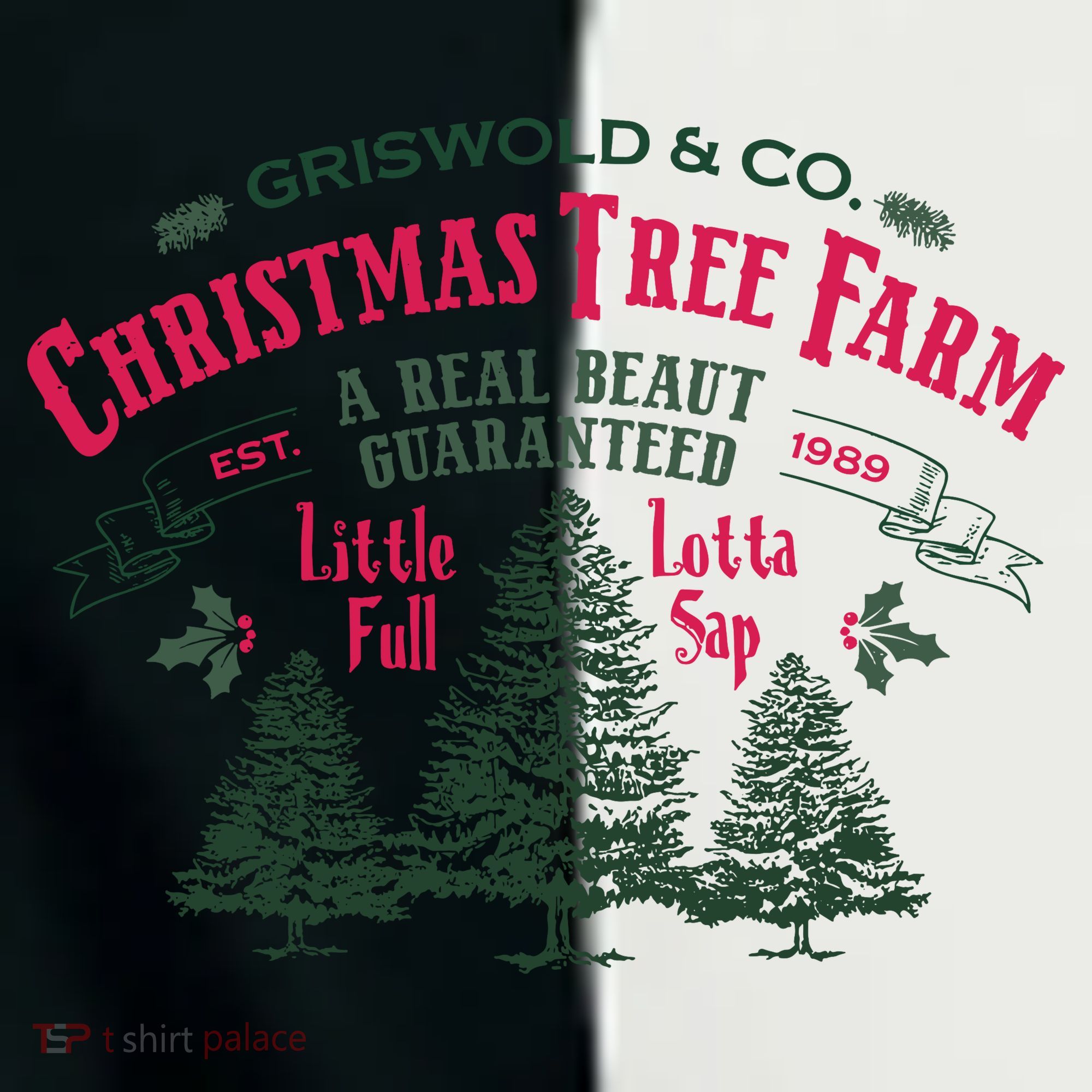 Griswold Christmas Tree Farm Holiday Christmas Party Women's Tri-Blend 3/4-Sleeve Raglan Shirt