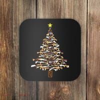 Guns Christmas Tree Camo Print Xmas Gift For Gun Lover Coaster thumb 0