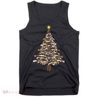 Guns Christmas Tree Camo Print Xmas Gift For Gun Lover Tank Top thumb 0