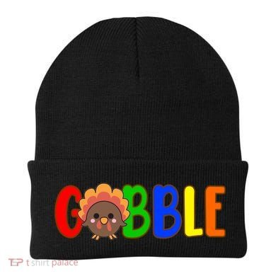 Gobble Colorful Turkey Thanksgiving Beanie