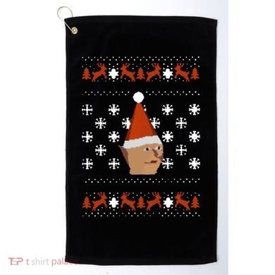 Gnome Child Ugly Christmas Sweater Cool Gift Golf Towel