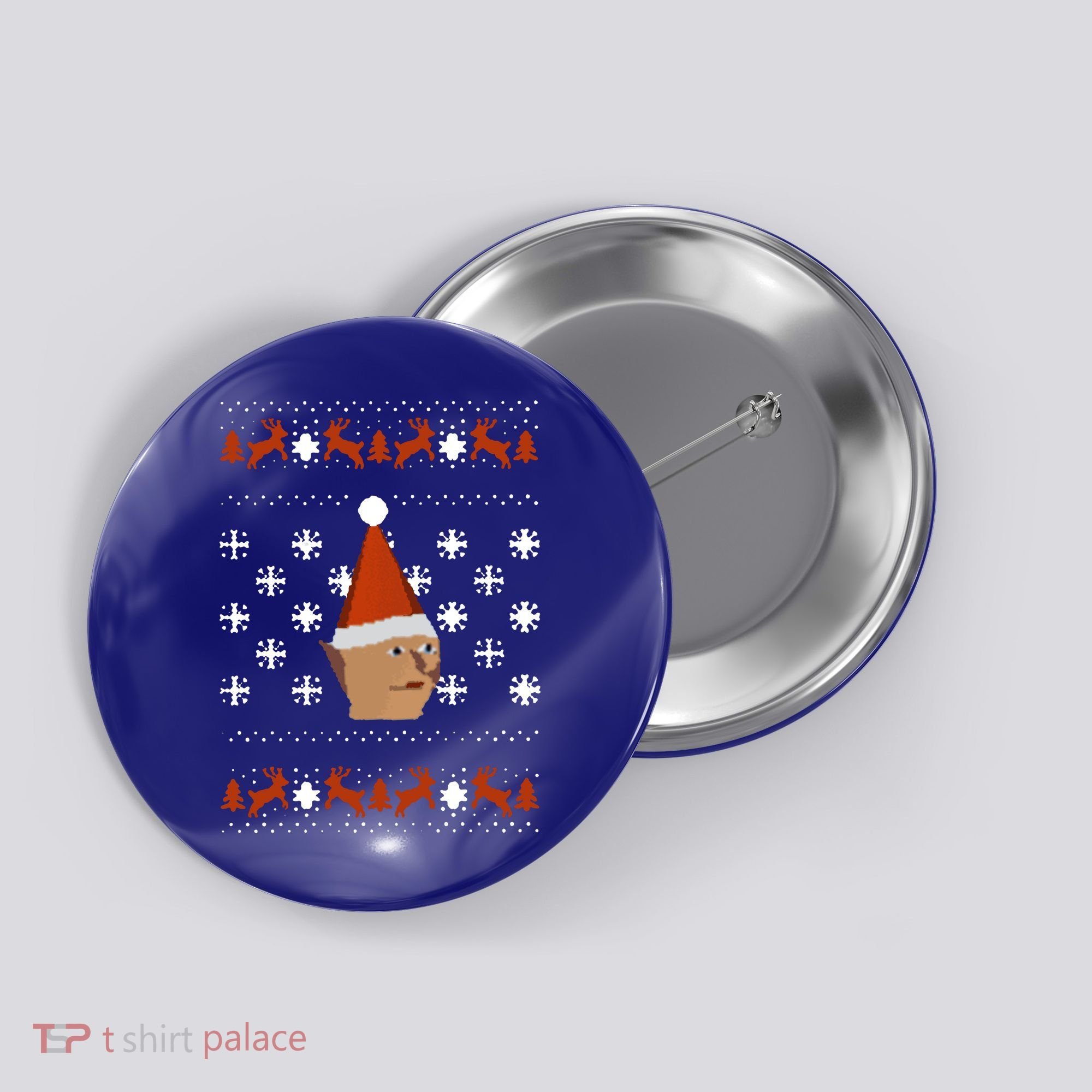 Gnome Child Ugly Christmas Sweater Cool Gift Button