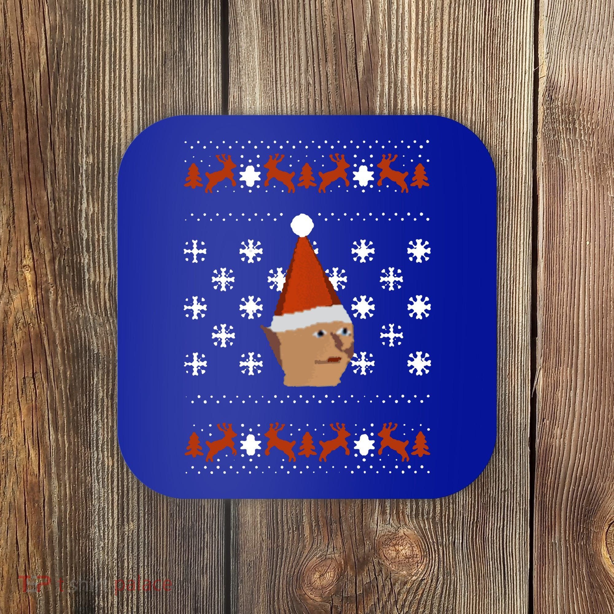 Gnome Child Ugly Christmas Sweater Cool Gift Coaster
