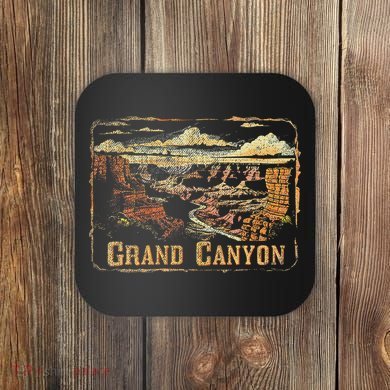 Grand Canyon Us National Park Vintage Women Retro Coaster