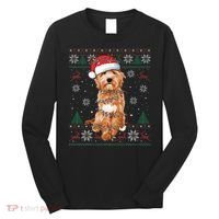 Goldendoodle Christmas Ugly Sweater Funny Dog Lover Xmas Long Sleeve Shirt thumb 0