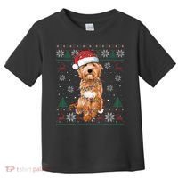 Goldendoodle Christmas Ugly Sweater Funny Dog Lover Xmas Toddler T-Shirt thumb 0