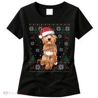 Goldendoodle Christmas Ugly Sweater Funny Dog Lover Xmas Women's T-Shirt thumb 0