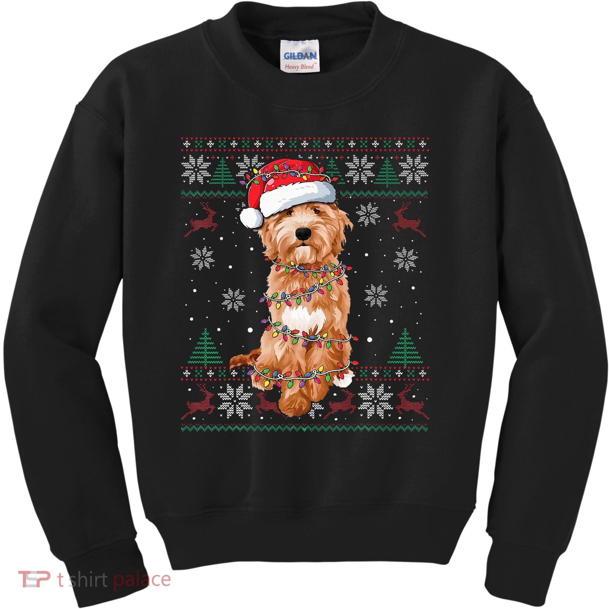 Goldendoodle Christmas Ugly Sweater Funny Dog Lover Xmas Kids Sweatshirt