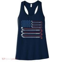 Golf Clubs USA Flag Red White And Blue Women's Tank Top thumb 0