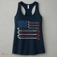 Golf Clubs USA Flag Red White And Blue Women's Tank Top thumb 3