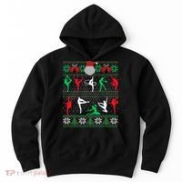 Gymnastics Christmas Ugly Sweater Funny Xmas  Girls Hoodie thumb 0