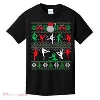 Gymnastics Christmas Ugly Sweater Funny Xmas  Girls Kids T-Shirt thumb 0