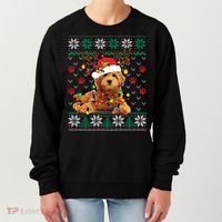 Goldendoodle Christmas Ugly Sweater Funny Dog Lover Xmas Great Gift Women's Sweatshirt thumb 0