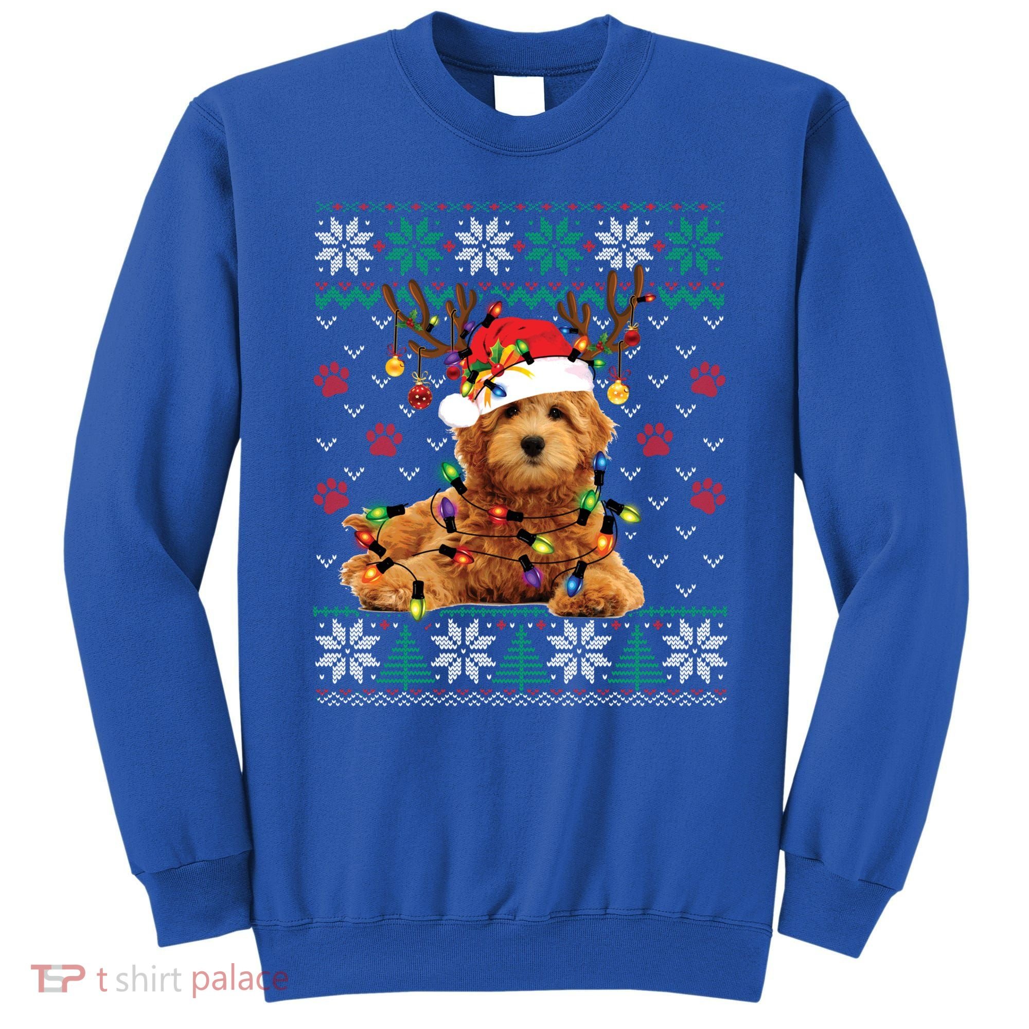 Goldendoodle Christmas Ugly Sweater Funny Dog Lover Xmas Great Gift Sweatshirt
