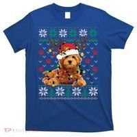 Goldendoodle Christmas Ugly Sweater Funny Dog Lover Xmas Great Gift T-Shirt thumb 0