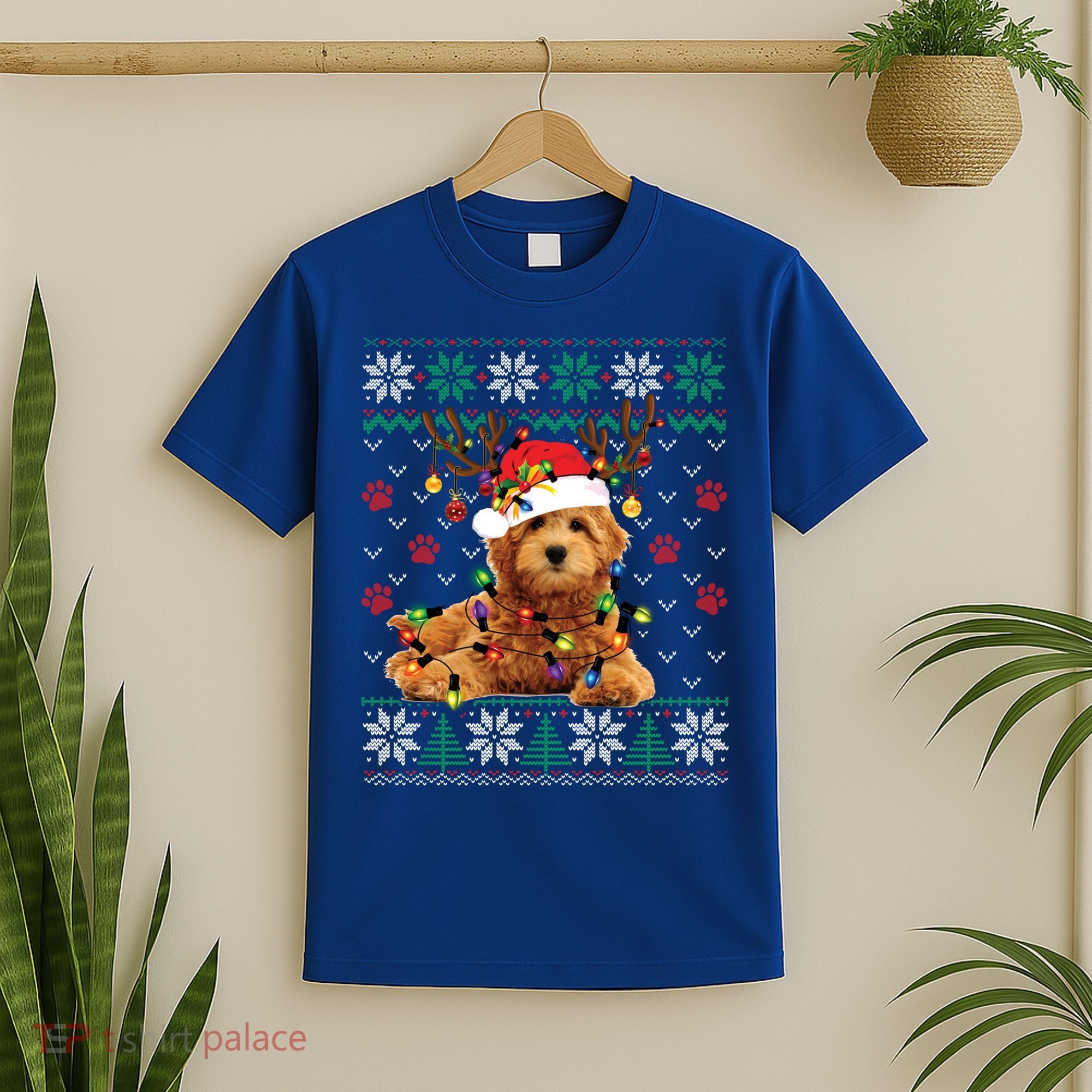 Goldendoodle Christmas Ugly Sweater Funny Dog Lover Xmas Great Gift T-Shirt
