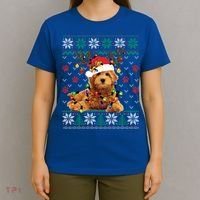 Goldendoodle Christmas Ugly Sweater Funny Dog Lover Xmas Great Gift T-Shirt thumb 4