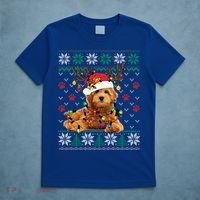Goldendoodle Christmas Ugly Sweater Funny Dog Lover Xmas Great Gift T-Shirt thumb 5