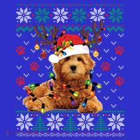 Goldendoodle Christmas Ugly Sweater Funny Dog Lover Xmas Great Gift Mousepad thumb 1