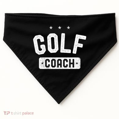 Golf Coach Vintage Golf Gift USA-Made Doggie Bandana