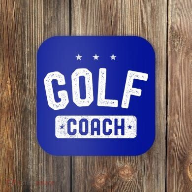 Golf Coach Vintage Golf Gift Coaster