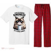 Grumpy Cat With Coffee Funny Meme Quote Pajama Set thumb 0
