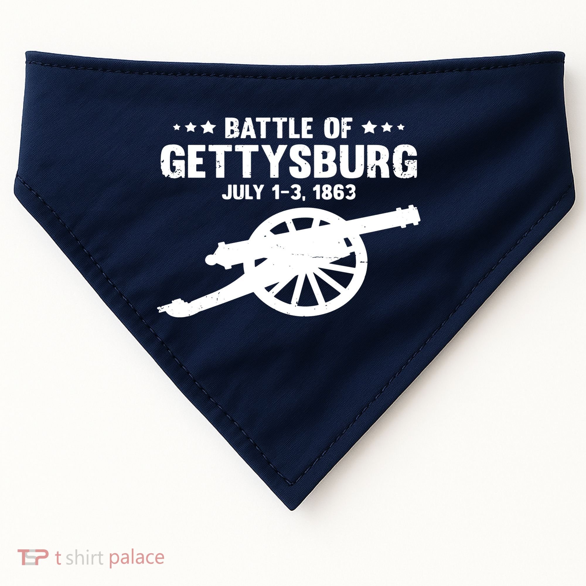 Gettysburg Civil War Battle USA-Made Doggie Bandana